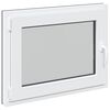 vidaXL Kellari-ikkuna RISOR 80 x 70 cm PVC ja lasi Antrasiitti