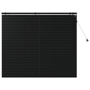 vidaXL Venezia-verho Musta 160 x 130 cm 35 mm