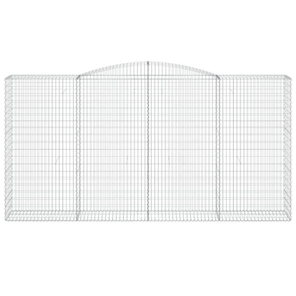 vidaXL Kaarevat kivikorit 7 kpl 400x50x200/220 cm galvanoitu rauta