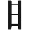vidaXL Kirjahylly/tilanjakaja musta 41x35x91 cm täysi mänty