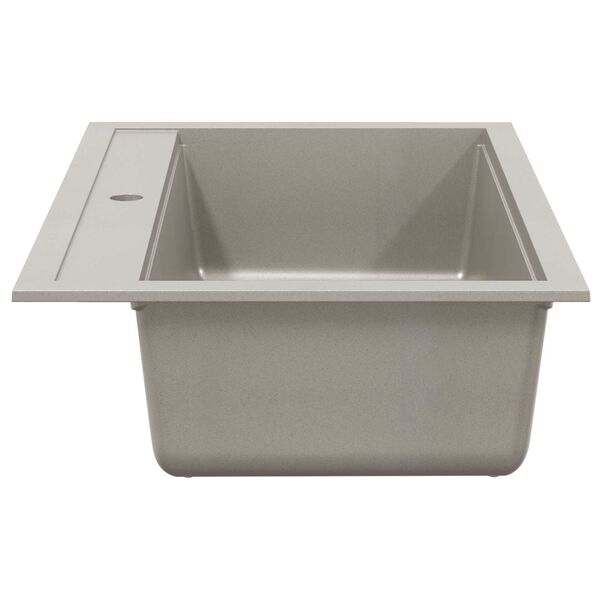 vidaXL Graniitti keitti&ouml;n pesuallas harmaa