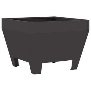 vidaXL Tulikeitto Musta 50 x 50 x 38 cm Kulunut Ter&auml;s