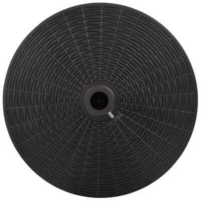 vidaXL Aurinkovarjon alusta pyöreä 25 kg musta