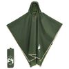vidaXL Sadeviitta hupulla 2-in-1 muotoilu vihre&auml; 223x145 cm