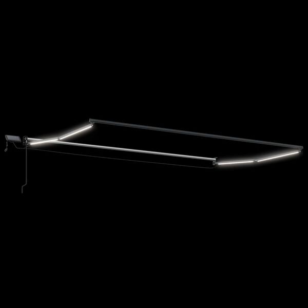 vidaXL K&auml;sik&auml;ytt&ouml;inen vet&auml;ytyv&auml; markiisi LED-valoilla 4 x 2 m