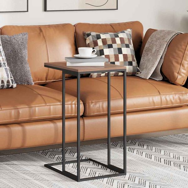 vidaXL Sivup&ouml;yt&auml; musta 40x30x59 cm tekninen puu