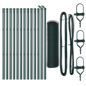 vidaXL Aitalatu Vihre&auml; 25 x 0,5 m (13 mm verkko) Ter&auml;s