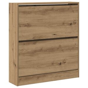 vidaXL Kenk&auml;kaappi 80 x 21 x 87,5 cm Tekninen puu Savup&auml;hkin&auml;