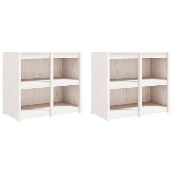 vidaXL Ulkokeitti&ouml;kaapit 4 kpl valkoinen t&auml;ysi m&auml;nty