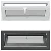 vidaXL Kellari-ikkuna RISOR 110 x 40 cm PVC ja lasi Antrasiitti