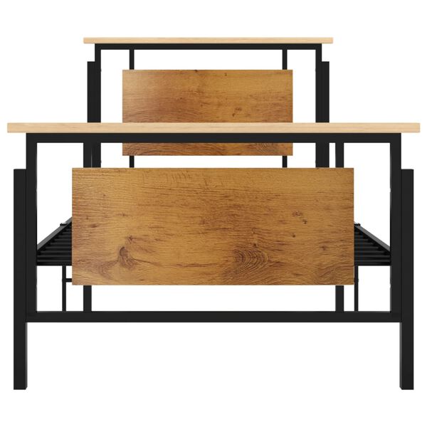 vidaXL Sängynrunko metalli 100x200 cm