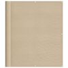 vidaXL Parvekesuoja beige 120x1000 cm 100% polyesteri Oxford kangas