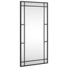 vidaXL Sein&auml;peili musta 40x80 cm suorakulmio rauta