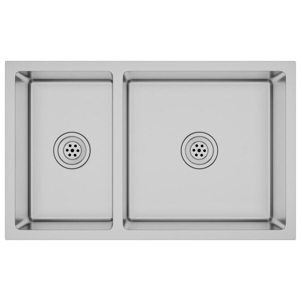 vidaXL Tiskiallas ruostumaton teräs