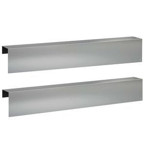 vidaXL Puutarhan reunusprofiili 2 kpl 100 x 10 x 15 cm