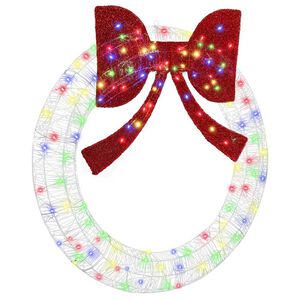 vidaXL Seppele 150 LED-valoilla Monivärinen 120 cm Akryyli