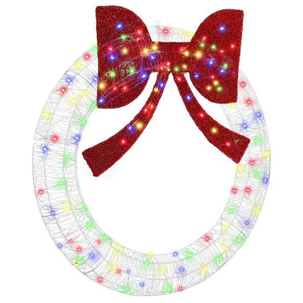 vidaXL Seppele 150 LED-valoilla Monivärinen 120 cm Akryyli