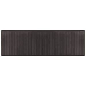vidaXL Matto suorakaiteen muotoinen tummanruskea 60x200 cm bambu