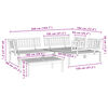 vidaXL 4-osainen Puutarhan lavasohvasarja täysi akasiapuu