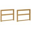 vidaXL K&auml;sinojat Moduuli 2 pcs valkoinen 78,5 x 10 x 61 cm