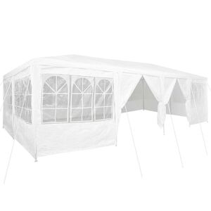 vidaXL Juhlateltta Valkoinen 800 x 400 x 266 cm Polyeteeni