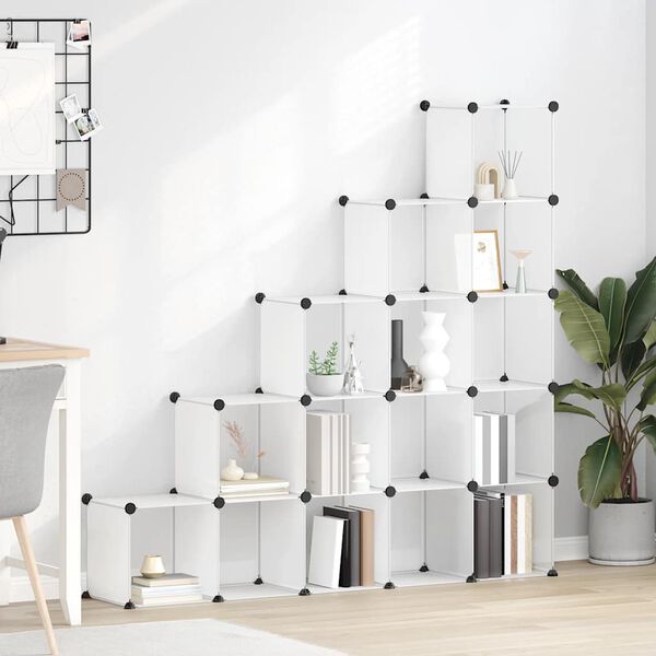 vidaXL S&auml;ilytyslokero 15 kuutiolla l&auml;pin&auml;kyv&auml; PP