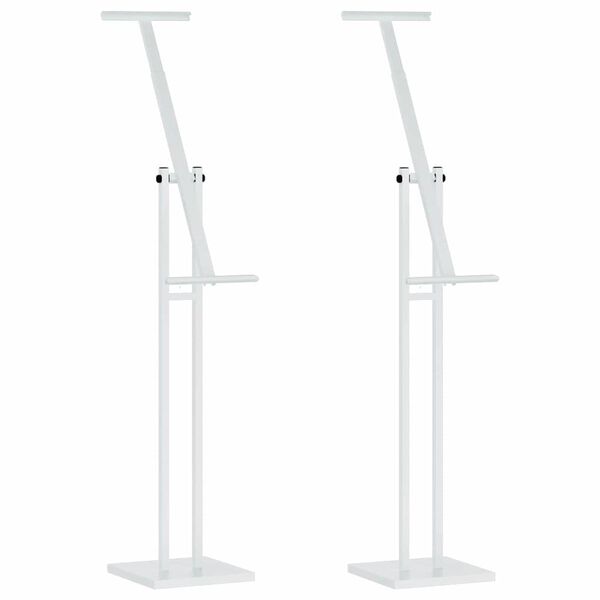 vidaXL Messun&auml;yt&ouml;t 2 pcs Valkoinen 26,5 x 26,5 x 150 cm Ter&auml;s