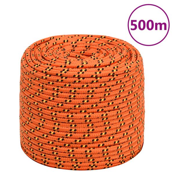 vidaXL Venek&ouml;ysi oranssi 6 mm 500 m polypropeeni