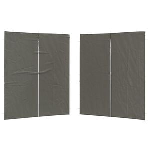 vidaXL Juhlateltan sivusein&auml; 2 pcs Antrasiitti 200 x 195 cm