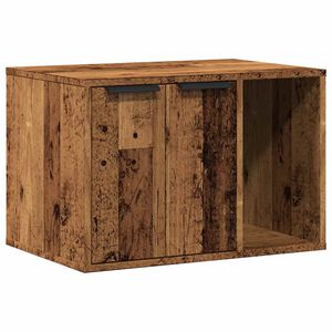 vidaXL Kissanhiekkalaatikon kotelo vanha puu 60x40x40 cm tekninen puu