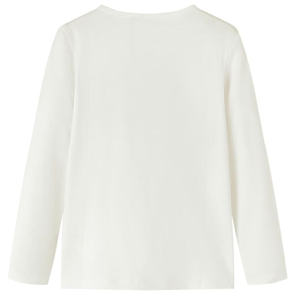 Lasten pitk&auml;hihainen T-paita ecru 116