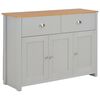 vidaXL Senkki harmaa 112x35x81 cm