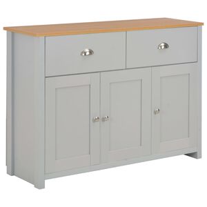 vidaXL Senkki harmaa 112x35x81 cm