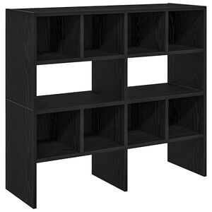 vidaXL kenk&auml;telineet 2 kpl Pinottava musta tammi 89,5x30x40 cm