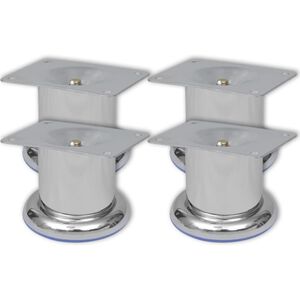 4 Py&ouml;re&auml;&auml; Sohvanjalkaa 60 mm kromi