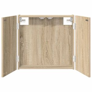 vidaXL Dartboard-kaappi Sonoma-tammi 56 x 12 x 53,5 cm Tekninen puu
