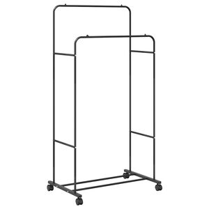 vidaXL Vaatev&auml;line Musta 80 x 53 x 156 cm