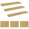 vidaXL Porrasmatot 15 kpl 76 x 20 cm Beige Polyesteri Suorakaide