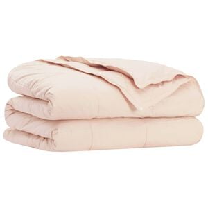 vidaXL Peitto Beige 135 x 200 cm Kapok-kuitu