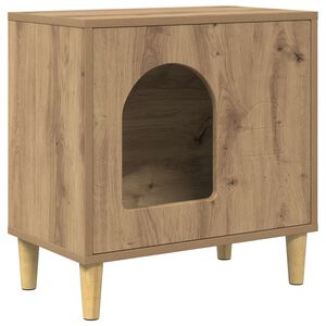 vidaXL Kissatalo Taidekoivu 51 x 30 x 52 cm Tekninen puu