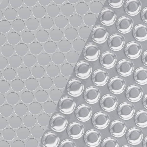 vidaXL Uima-altaan suoja suorakulmainen 1000x600 cm PE hopea