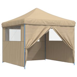 vidaXL Juhlateltta 292 x 292 x 315 cm Beige Oxford-kangas