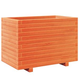 vidaXL Puutarhakukkalaatikko vahanruskea 70x40x49,5 cm t&auml;ysi m&auml;nty