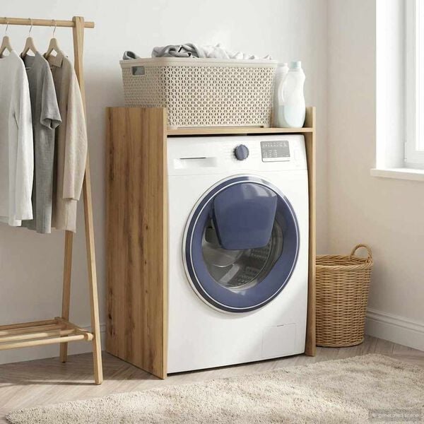 vidaXL Pyykinpesukonekaappi Taidekoivu 67,5 x 48 x 97 cm Tekninen puu