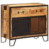 vidaXL Senkki 80x31x66 cm t&auml;ysi karkea mangopuu ja metalli