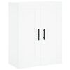 vidaXL Kaappi valkoinen 69,5x34x180 cm tekninen puu