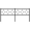 vidaXL Metallinen sängynpääty musta 193 cm