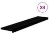 vidaXL Askelmat 4 kpl ruskeanmusta 120x25x2 cm t&auml;ysi tammi