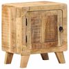 vidaXL Y&ouml;p&ouml;yt&auml;kaappi 40x32x46 cm Massiivipuuta Karkea Mango