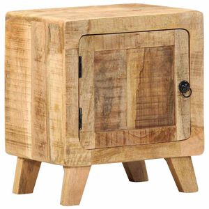 vidaXL Y&ouml;p&ouml;yt&auml;kaappi 40x32x46 cm Massiivipuuta Karkea Mango